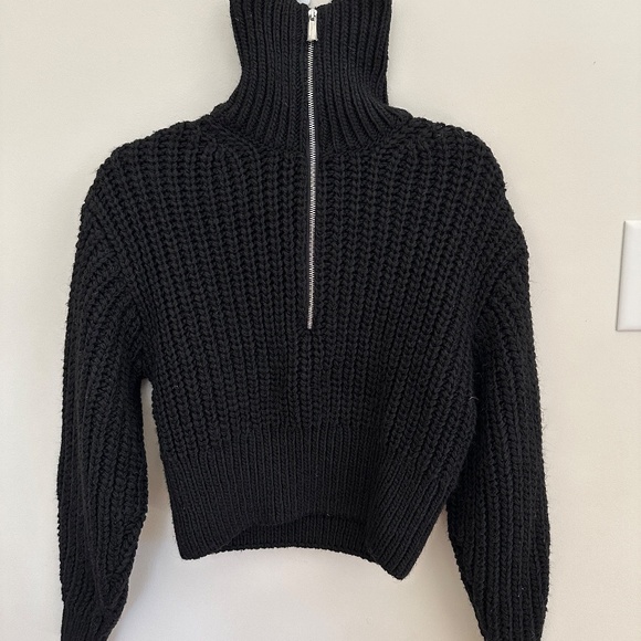 H&M Chunky-Knit Half-Zip Sweater (SIZE: XS) - Picture 3 of 3